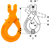 Крюк самозакр. с вил. соед. VKHL