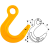 Крюк с большим зевом