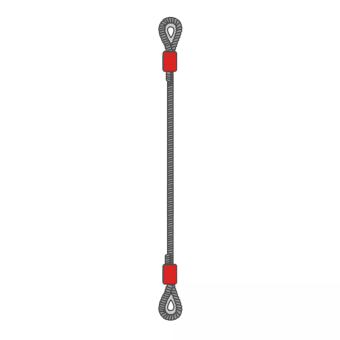 Строп канатный петлевой УСК-1 (СКП-1), опрессовка втулкой