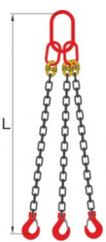Строп цепной 3СЦ трехветвевой (8 класс прочности)